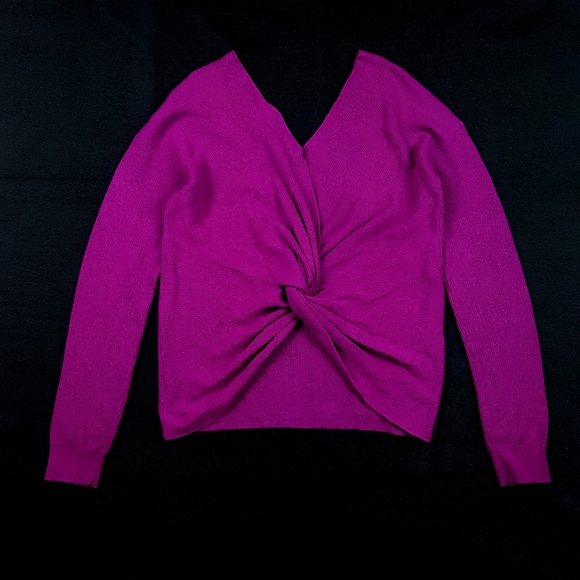 fuschia sweater